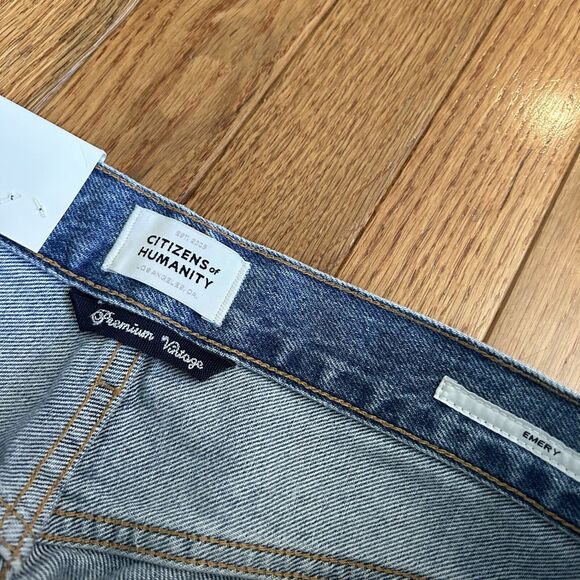 Citizens of Humanity Emery Relaxed Straight Womens Jeans Size 27 Light Blue NEW - Picture 6 of 11